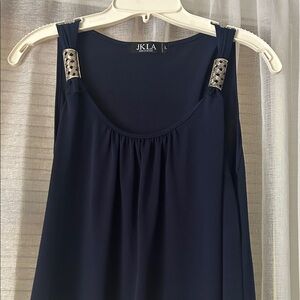 Elegant Navy Blue Women's Top